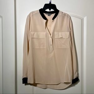 Vince blush silk blouse